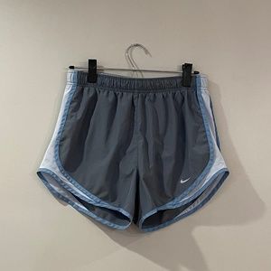 Gray & Light Blue Nike Running Shorts (M)